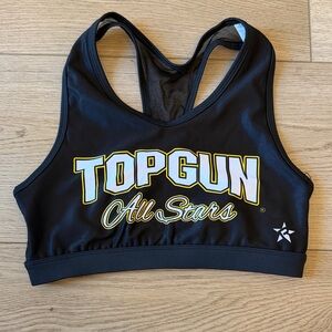 Top Gun All Stars Black Crop Top